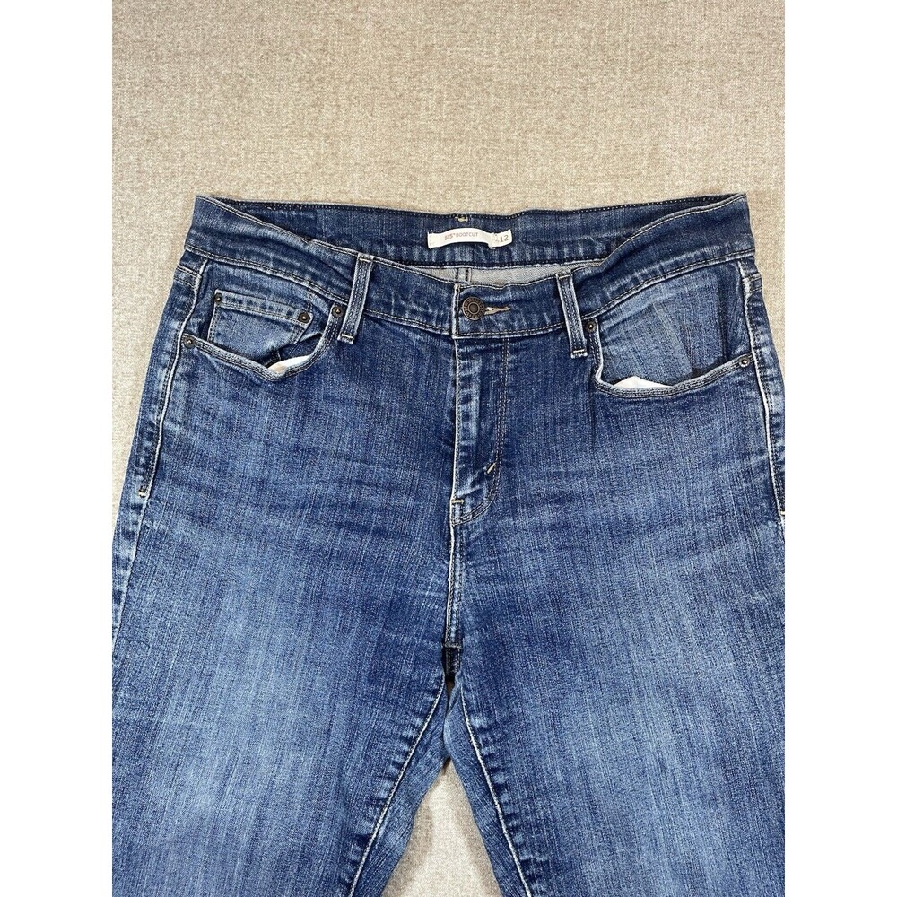 Levis 515 Womens Classic Bootcut 5 Pocket Denim Blue Jeans Size 12 *Flaws* - Picture 6 of 11